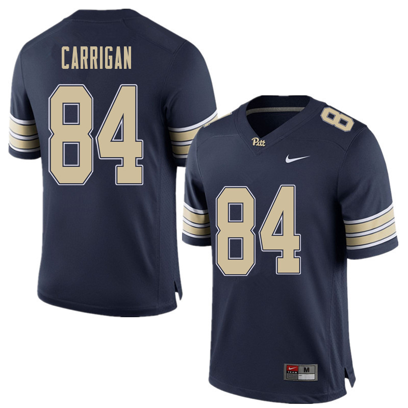 Men #84 Grant Carrigan Pittsburgh Panthers College Football Jerseys Sale-Home Blue